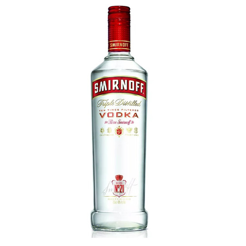 Vodka Smirnoff Red Botella De Vidrio De 750 Ml + Regalo - Ub