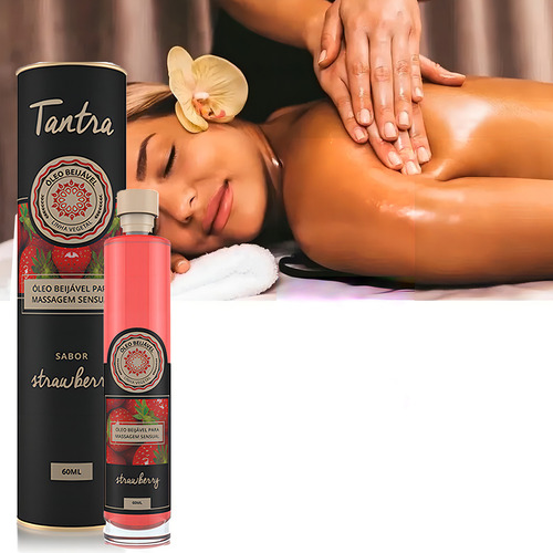 Óleos De Massagem Íntima Tantra Beijável C Pena Manual Mivs