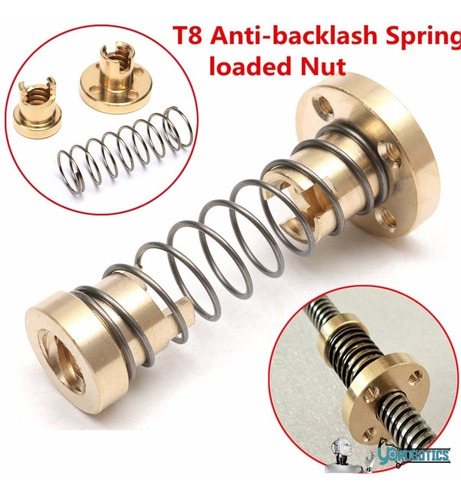 Tuerca Anti Backlash 8mm Varilla 4 Hilos Evita Juego Rosca