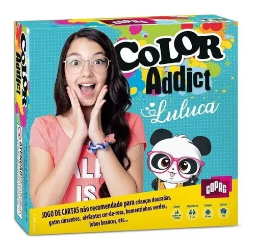 Color Addict Jogo Com 110 Cartas Cores E Nomes Original - Copag