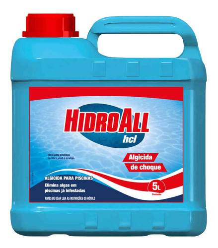 Algicida Choque Hcl 5lt  - Hidroall