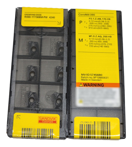 Porta Insertos Cortador 20mm+10 R390-11t308-pm 4240 Sandvik