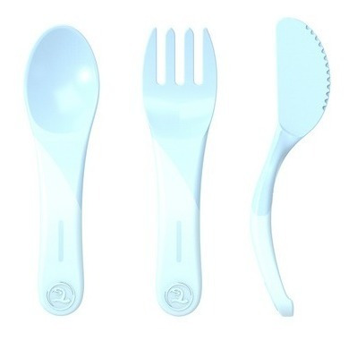 Imagen 1 de 1 de Set De Cucharas 3x 4+m Azul