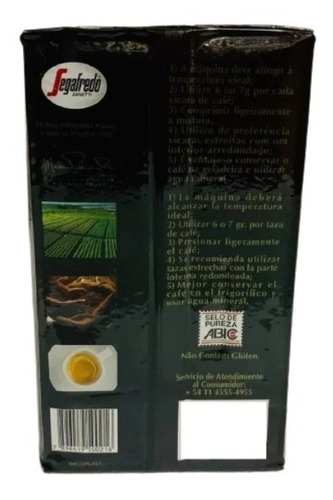 Imagen 3 de 7 de Cafe Molido 12 X 250gr Espresso Casa Segafredo Zanetti