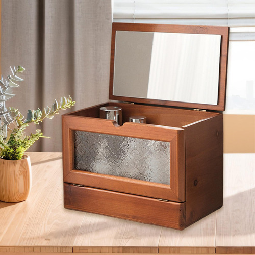 Wooden Makeup And Cosmetic Organizer, Case