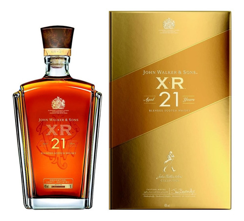 Imagen 2 de 7 de Whisky Johnnie Walker Xr 21 Años 750ml En Estuche