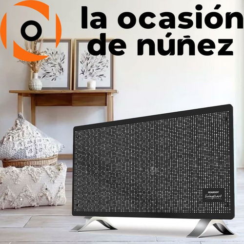Imagen 3 de 6 de Calefactor Electrico Peabody Vitro Convector 2000w