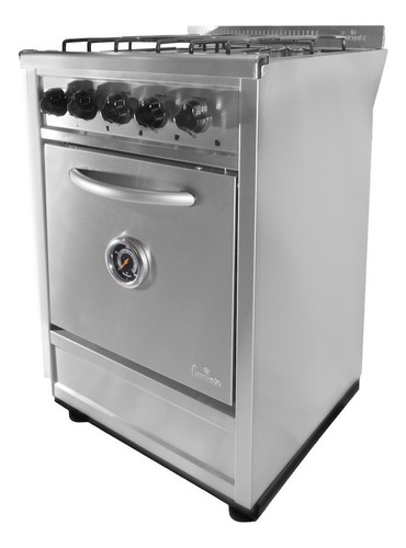 Cocina Industrial Fornax 4h Horno Pizzero 52 Cm Acero Inox-