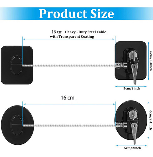 4pcs Refrigerador Refrigerador Cerrar Bloqueo Seguridad Para