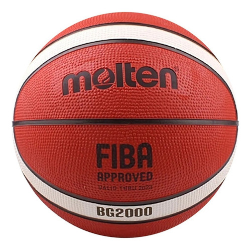 Imagen 2 de 10 de Pelota Basquet Molten Bg2000 Caucho Fiba N°7 Basket Nba