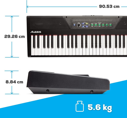 Piano Digital Alesis Recital 61 Con Envio 