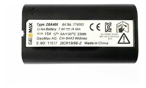 Batería Geomax Zba400, Estacion Total Topografia