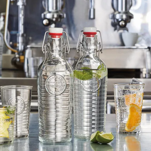 Botella De Agua Bormioli Rocco 1,1 Litros Vidrio