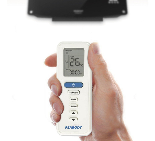 Calefactor Eléctrico Peabody Pe-cv20 Negro 220v P1