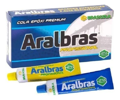 Aralbras Profissional 234g 24 Horas Cola Epóxi Forte