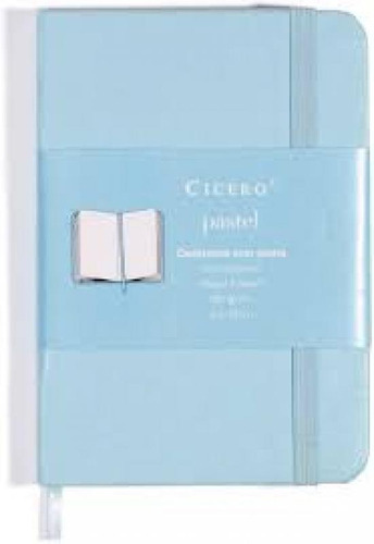 Caderneta Cicero Classica Sem Pauta 9x13 Azul Pastel