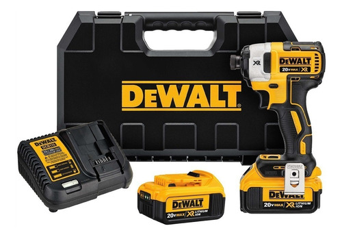 Atornillador Impacto 20v Xr Sin Carbones Caja Plástic Dewalt