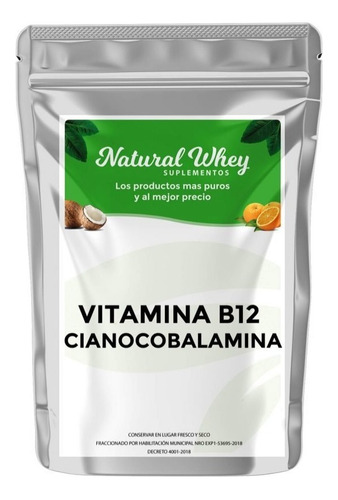 Vitamina B12  Cianocobalamina  10 Gramos 