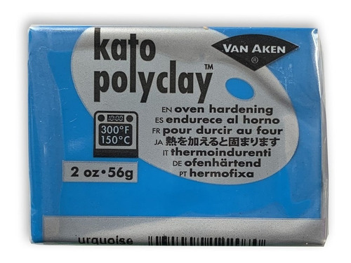 Arcilla Polimérica Van Aken Kato Polyclay 56 G Color Turquesa (Turquoise)