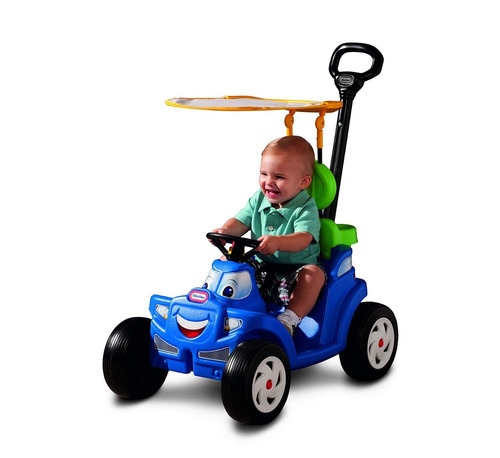 Carro Montable Empujar Con Sombrilla Paseador Little Tikes 