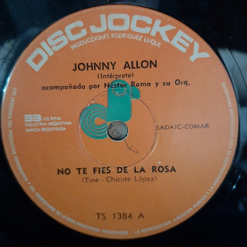Simple Johnny Allon Con Nestor Rama Disc Jockey C23