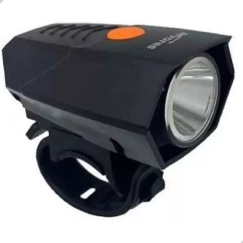 Farol Usb Luz Led 300 Lumens Recarregável R-64 Bike Cor Preto