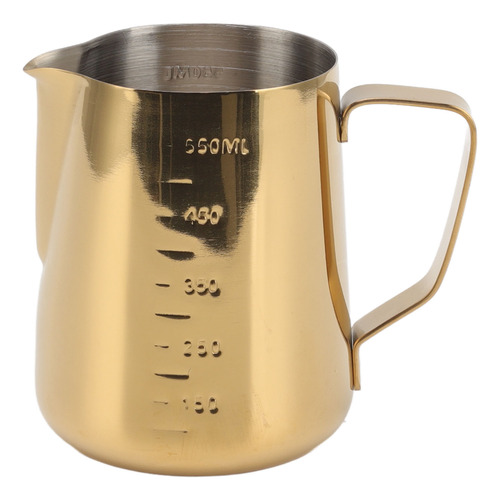 Jarra Espumadora Golden Milk Fother Cup, Doble Escala 304