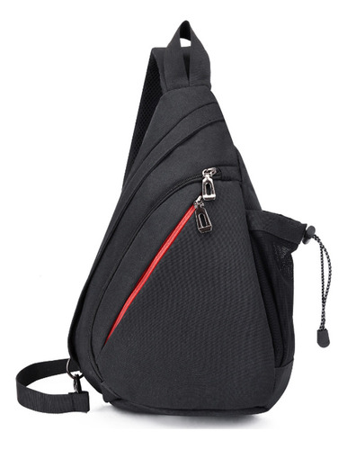 Mochila Tipo Mensajero For Hombre Con Bolsillos Laterales .