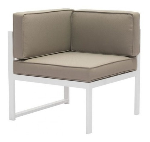 Sillon Esquinero Para Exterior Modelo Golden Beach - Blanco 