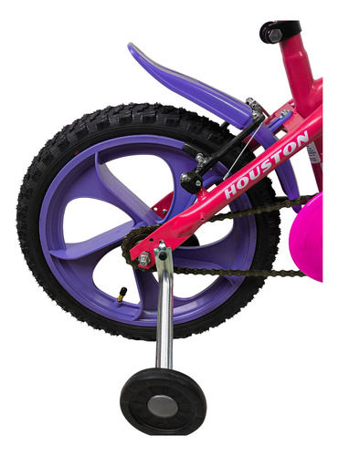 Bicicleta Infantil Aro 16 Bloom Rosa Perola 4s 2023 Houston