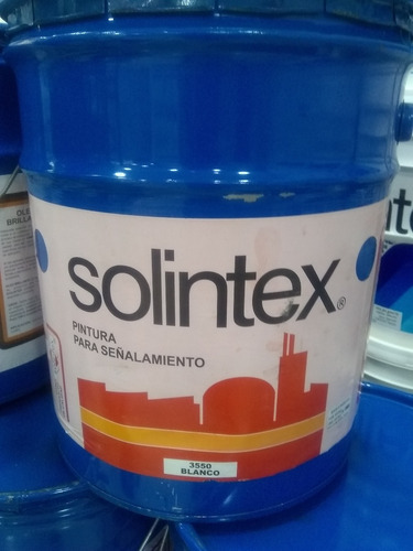 Pinturas Solintex Señalamiento Vial Cuñete De 5gal