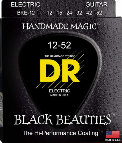 Cuerda Guitarra Electrica Dr Strings Negro Beautie 