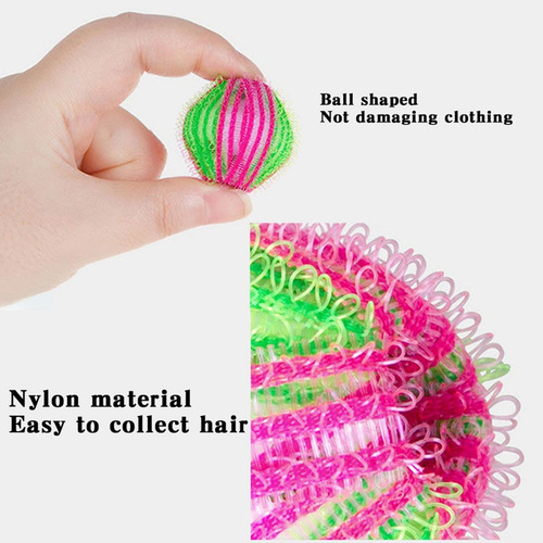 6 Bolas Recogedor De Pelo Reutilizables Para Lavar Hine