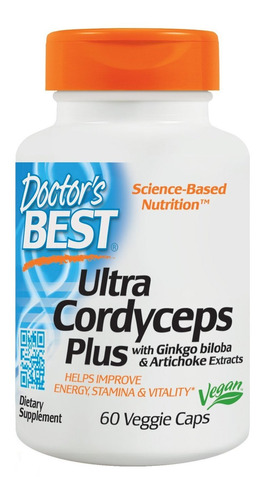 Doctor's Ultra Cordyceps Plus, Sin Ogm, Vegano, Sin Gluten,