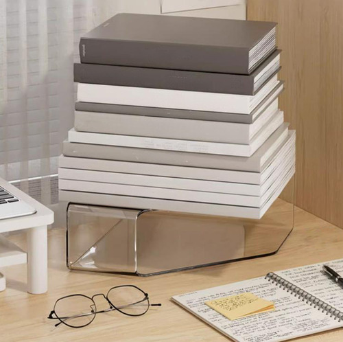 Soporte Para Libros En Forma De H, Estante Acrílico Para Esc
