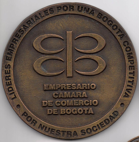 Medalla Cámara De Comercio De Bogotá Empresario