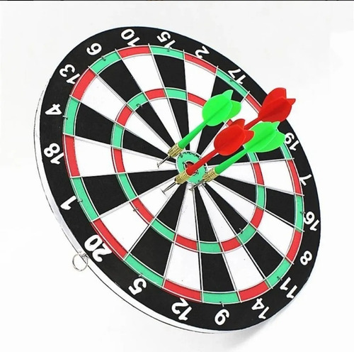 Tablero De Dardos 2por 1 (30cm). Tiro Al Blanco.
