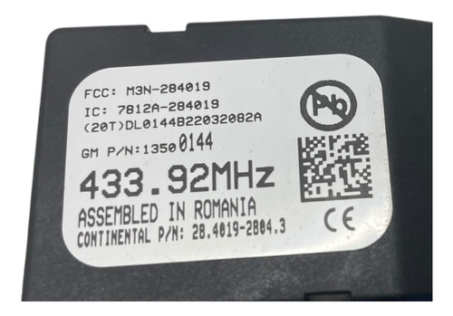 Modulo Central Remoto Onix Prisma Spin Cobalt 2013 20 Usado