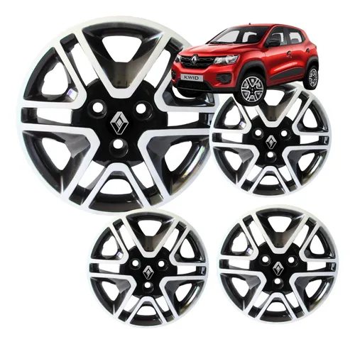 comprar Kit 4 Calotas Esportiva Aro 14 Kwid 2019 2020 2021 2022 2023