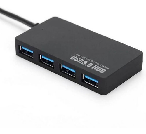 Hub Usb C 3.1 Multiple X4 Usb 3.0 Adaptador Para Las Nuevas Macbook Con Thunderbolt 3 Color Negro