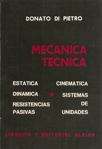 Mecanica Tecnica De Donato Di Pietro 