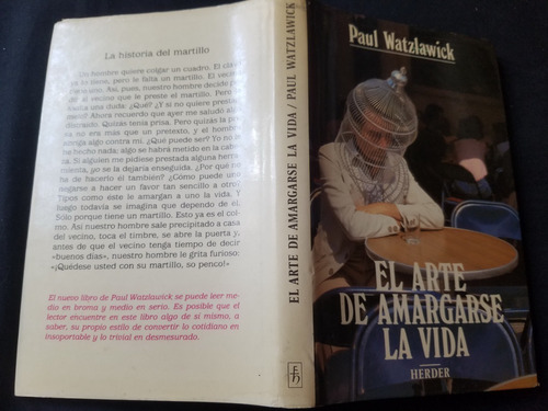 El Arte De Amargarse La Vida Paul Watzlawick Tapa Dura 