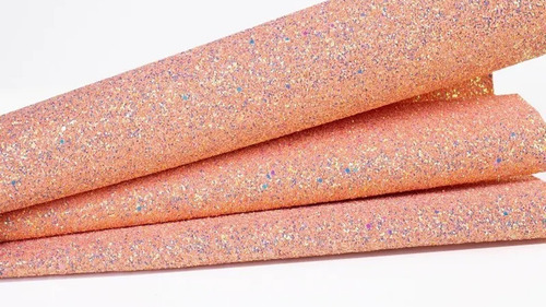 Imagen 2 de 9 de Tela Glitter Grueso Tornasol Brillante 1/2mt X 1,4mt