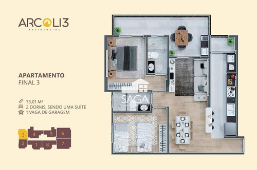 Imagem 4 de 30 de Apartamento Com 2 Dormitórios À Venda, 73 M² Por R$ 322.100,00 - Mirim - Praia Grande/sp - Ap3773