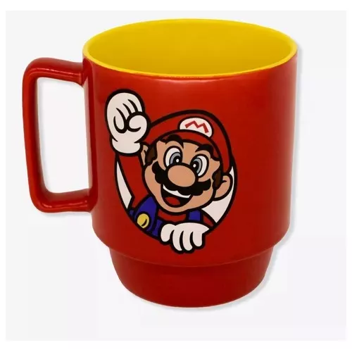 Caneca/Copo Super Mario Bros Resina 3D Jogo Mario