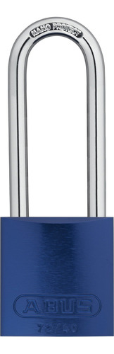 Abus 72/40  Candado De Seguridad De Aluminio Con Llave Azul 