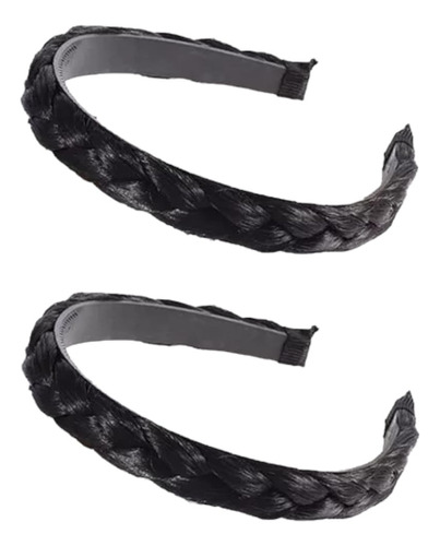 2 Diademas Trenzadas Para Mujer, Accesorio De Cabello