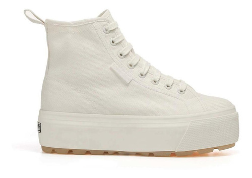 Zapatilla 2708 Hi Top Tank White Avorio Milk