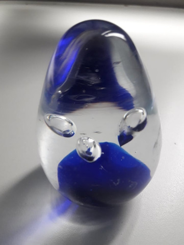 Huevo De Cristal De Cuarzo Azul Cobalto Antigua
