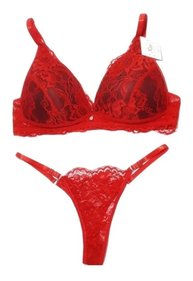 Conjunto Ropa Interior Rojo De | MercadoLibre 📦